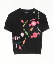 SONIA RYKIEL（ソニアリキエル）の「花柄半袖ニット（ニット/セーター）」
