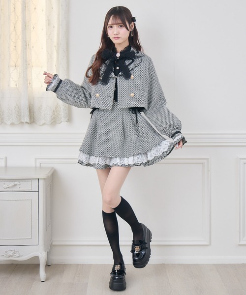 couture BY ROJITA(クチュールバイロジータ)の「【セットアップ対応】ツイードジャケット(テーラードジャケット・レディース・ブラック/ベージュ/マルチ・FREE)」の11枚目の写真