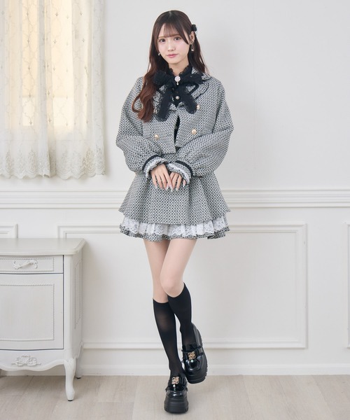 couture BY ROJITA(クチュールバイロジータ)の「【セットアップ対応】ツイードジャケット(テーラードジャケット・レディース・ブラック/ベージュ/マルチ・FREE)」の12枚目の写真