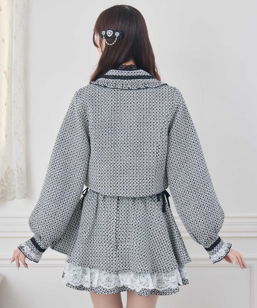 couture BY ROJITA(クチュールバイロジータ)の「【セットアップ対応】ツイードジャケット(テーラードジャケット・レディース・ブラック/ベージュ/マルチ・FREE)」の17枚目の写真