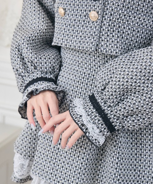 couture BY ROJITA(クチュールバイロジータ)の「【セットアップ対応】ツイードジャケット(テーラードジャケット・レディース・ブラック/ベージュ/マルチ・FREE)」の20枚目の写真