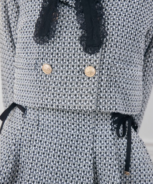 couture BY ROJITA(クチュールバイロジータ)の「【セットアップ対応】ツイードジャケット(テーラードジャケット・レディース・ブラック/ベージュ/マルチ・FREE)」の21枚目の写真
