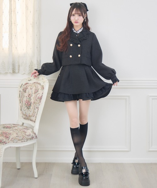 couture BY ROJITA(クチュールバイロジータ)の「【セットアップ対応】ツイードジャケット(テーラードジャケット・レディース・ブラック/ベージュ/マルチ・FREE)」の6枚目の写真