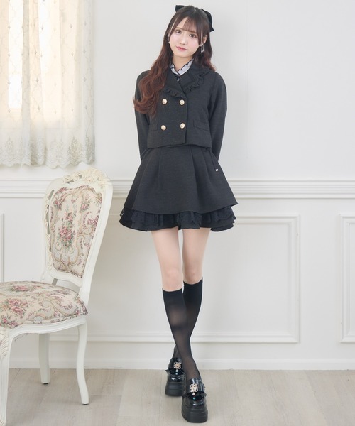 couture BY ROJITA(クチュールバイロジータ)の「【セットアップ対応】ツイードジャケット(テーラードジャケット・レディース・ブラック/ベージュ/マルチ・FREE)」の9枚目の写真
