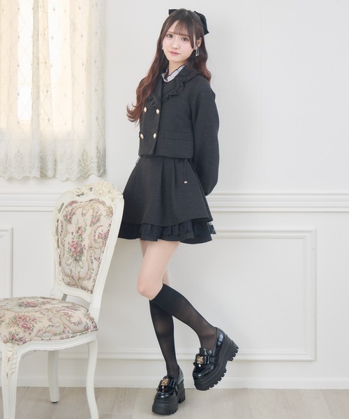 couture BY ROJITA(クチュールバイロジータ)の「【セットアップ対応】ツイードジャケット(テーラードジャケット・レディース・ブラック/ベージュ/マルチ・FREE)」の10枚目の写真