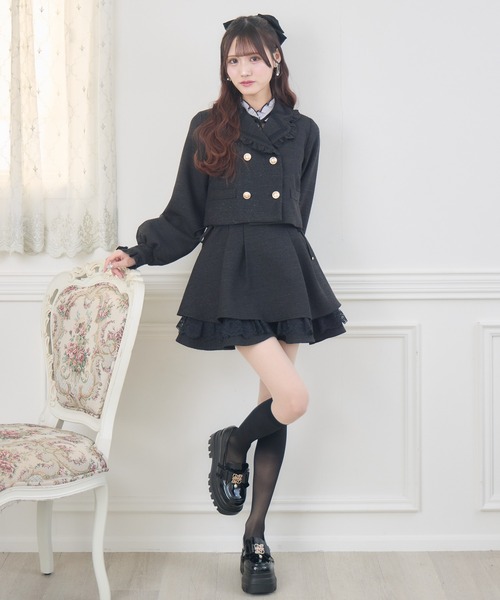 couture BY ROJITA(クチュールバイロジータ)の「【セットアップ対応】ツイードジャケット(テーラードジャケット・レディース・ブラック/ベージュ/マルチ・FREE)」の8枚目の写真