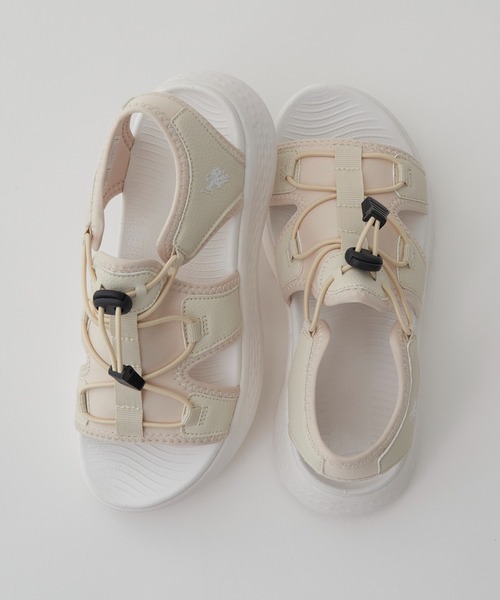 U.S. POLO ASSN.(ユーエスポロアッスン)の「【U.S. POLO ASSN.】ボリュームソール ワンポイント サンダル(サンダル・レディース・ブラック/ライトベージュ・22.5cm/23cm/23.5cm/24cm/24.5cm/25cm/25.5cm)」の2枚目の写真