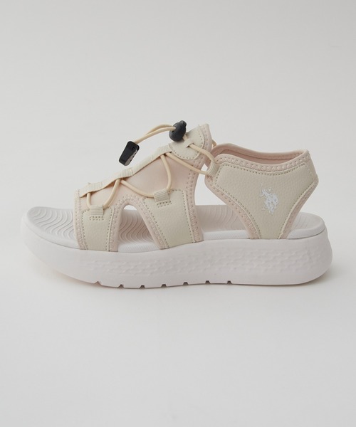 U.S. POLO ASSN.(ユーエスポロアッスン)の「【U.S. POLO ASSN.】ボリュームソール ワンポイント サンダル(サンダル・レディース・ブラック/ライトベージュ・22.5cm/23cm/23.5cm/24cm/24.5cm/25cm/25.5cm)」の11枚目の写真
