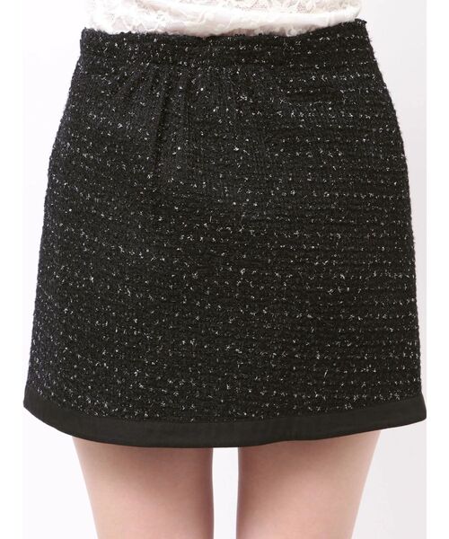 CALNAMUR（カルナムール）の「カットラメツイードラップ調スカート（スカート・レディース・ピンク/オフホワイト/ブラック・FREE）」の21枚目の写真