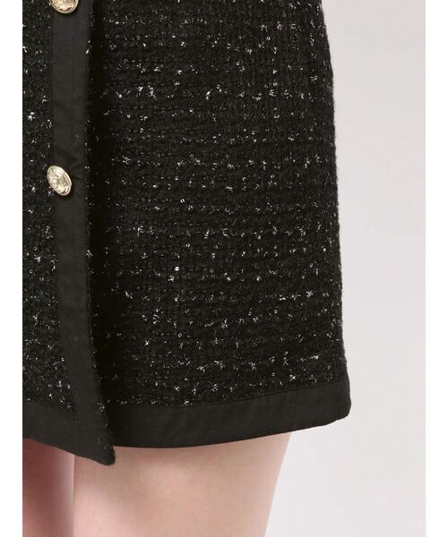 CALNAMUR（カルナムール）の「カットラメツイードラップ調スカート（スカート・レディース・ピンク/オフホワイト/ブラック・FREE）」の22枚目の写真