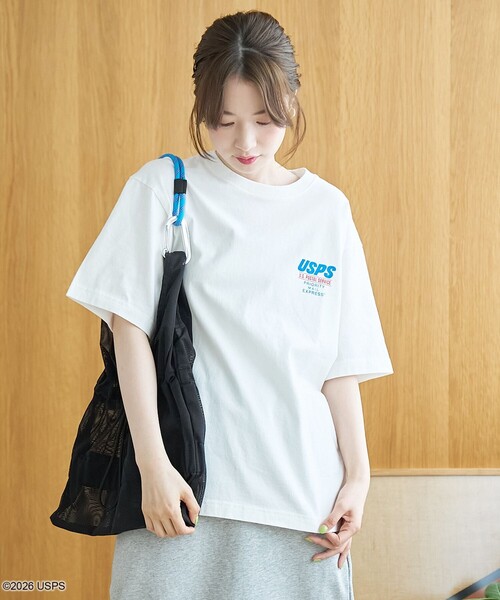 coen(コーエン)の「【RS別注】USPS グラフィックプリントTシャツ(Tシャツ/カットソー・レディース・オフホワイト/ネイビー/ダークグレー・M/L)」の6枚目の写真