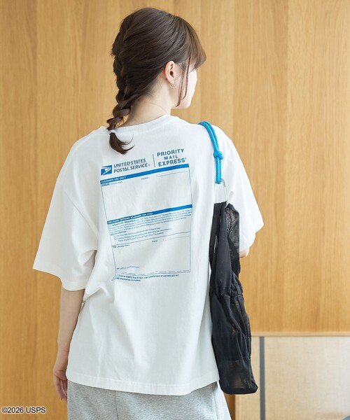 coen(コーエン)の「【RS別注】USPS グラフィックプリントTシャツ(Tシャツ/カットソー・レディース・オフホワイト/ネイビー/ダークグレー・M/L)」の7枚目の写真