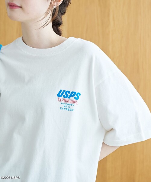 coen(コーエン)の「【RS別注】USPS グラフィックプリントTシャツ(Tシャツ/カットソー・レディース・オフホワイト/ネイビー/ダークグレー・M/L)」の8枚目の写真