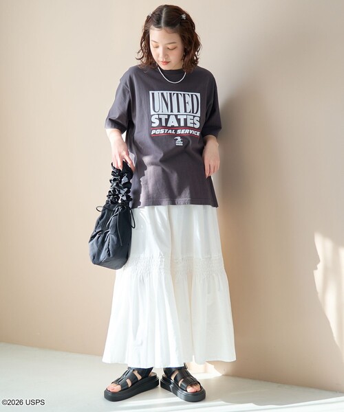 coen(コーエン)の「【RS別注】USPS グラフィックプリントTシャツ(Tシャツ/カットソー・レディース・オフホワイト/ネイビー/ダークグレー・M/L)」の10枚目の写真