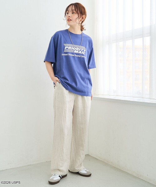 coen(コーエン)の「【RS別注】USPS グラフィックプリントTシャツ(Tシャツ/カットソー・レディース・オフホワイト/ネイビー/ダークグレー・M/L)」の14枚目の写真