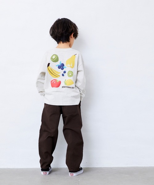Fluffy BROTHERS（フラッフィーブラザーズ）の「フルーツロンT（Tシャツ/カットソー・キッズ・オートミール・130cm/120cm/110cm/100cm/90㎝/80ｃｍ/150cm/140cm）」の21枚目の写真