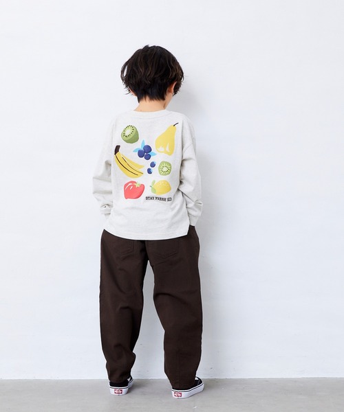 Fluffy BROTHERS（フラッフィーブラザーズ）の「フルーツロンT（Tシャツ/カットソー・キッズ・オートミール・130cm/120cm/110cm/100cm/90㎝/80ｃｍ/150cm/140cm）」の22枚目の写真