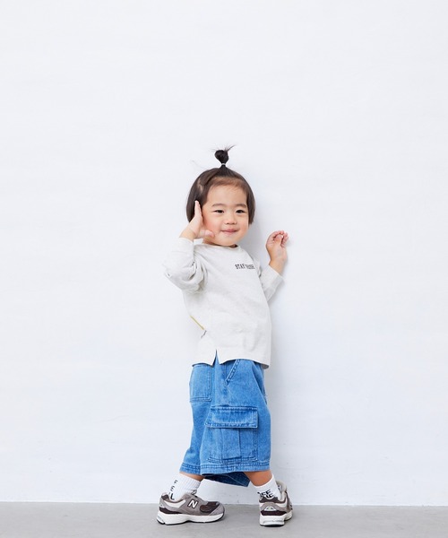 Fluffy BROTHERS（フラッフィーブラザーズ）の「フルーツロンT（Tシャツ/カットソー・キッズ・オートミール・130cm/120cm/110cm/100cm/90㎝/80ｃｍ/150cm/140cm）」の2枚目の写真