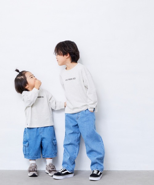 Fluffy BROTHERS（フラッフィーブラザーズ）の「フルーツロンT（Tシャツ/カットソー・キッズ・オートミール・130cm/120cm/110cm/100cm/90㎝/80ｃｍ/150cm/140cm）」の4枚目の写真