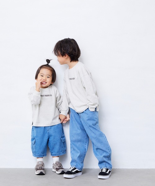 Fluffy BROTHERS（フラッフィーブラザーズ）の「フルーツロンT（Tシャツ/カットソー・キッズ・オートミール・130cm/120cm/110cm/100cm/90㎝/80ｃｍ/150cm/140cm）」の5枚目の写真