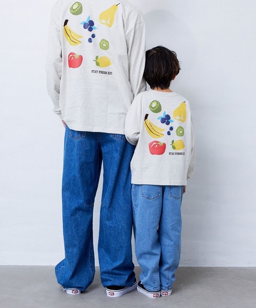 Fluffy BROTHERS（フラッフィーブラザーズ）の「フルーツロンT（Tシャツ/カットソー・キッズ・オートミール・130cm/120cm/110cm/100cm/90㎝/80ｃｍ/150cm/140cm）」の14枚目の写真