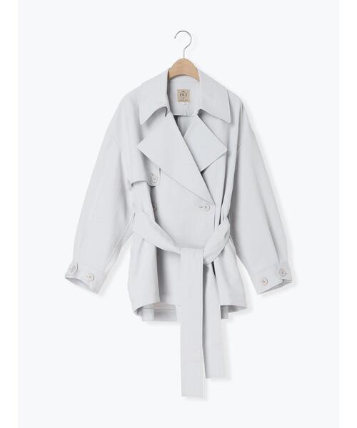 Samansa Mos2（サマンサ モスモス）の「フレアライントレンチコート（その他アウター・レディース・シルバーグレー/ベージュ/ネイビー・F）」の2枚目の写真