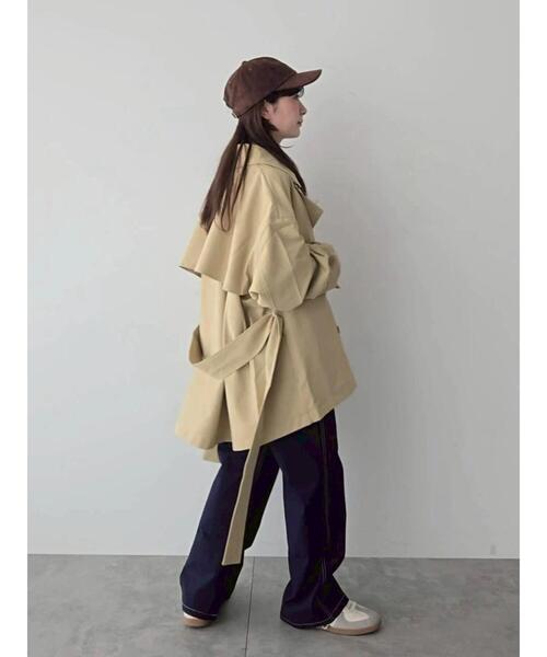 Samansa Mos2（サマンサ モスモス）の「フレアライントレンチコート（その他アウター・レディース・シルバーグレー/ベージュ/ネイビー・F）」の6枚目の写真