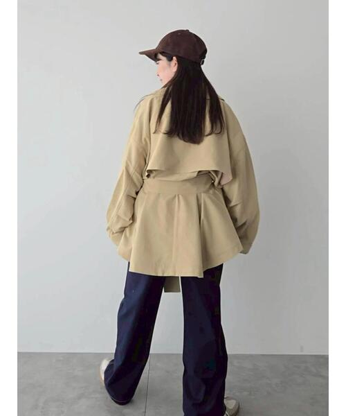 Samansa Mos2（サマンサ モスモス）の「フレアライントレンチコート（その他アウター・レディース・シルバーグレー/ベージュ/ネイビー・F）」の7枚目の写真