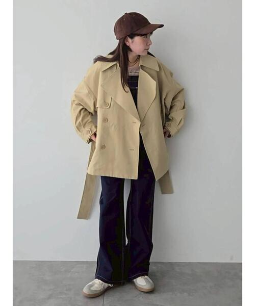 Samansa Mos2（サマンサ モスモス）の「フレアライントレンチコート（その他アウター・レディース・シルバーグレー/ベージュ/ネイビー・F）」の8枚目の写真
