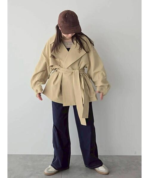 Samansa Mos2（サマンサ モスモス）の「フレアライントレンチコート（その他アウター・レディース・シルバーグレー/ベージュ/ネイビー・F）」の13枚目の写真