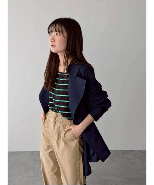 Samansa Mos2（サマンサ モスモス）の「フレアライントレンチコート（その他アウター・レディース・シルバーグレー/ベージュ/ネイビー・F）」の16枚目の写真