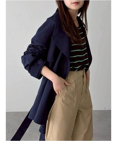 Samansa Mos2（サマンサ モスモス）の「フレアライントレンチコート（その他アウター・レディース・シルバーグレー/ベージュ/ネイビー・F）」の17枚目の写真