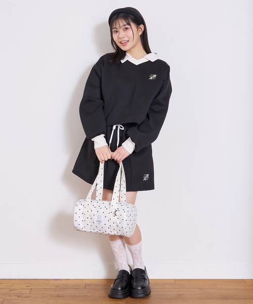 LOVETOXIC(ラブトキシック)の「【ふわカル/セット可】ダンボールプルオーバー(スウェット・キッズ・サックスブルー/アイボリー/ブラック/グレー・M:150cm/S:140cm/L:160cm/130cm)」の13枚目の写真