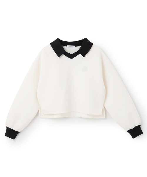 LOVETOXIC(ラブトキシック)の「【ふわカル/セット可】ダンボールプルオーバー(スウェット・キッズ・サックスブルー/アイボリー/ブラック/グレー・M:150cm/S:140cm/L:160cm/130cm)」の15枚目の写真