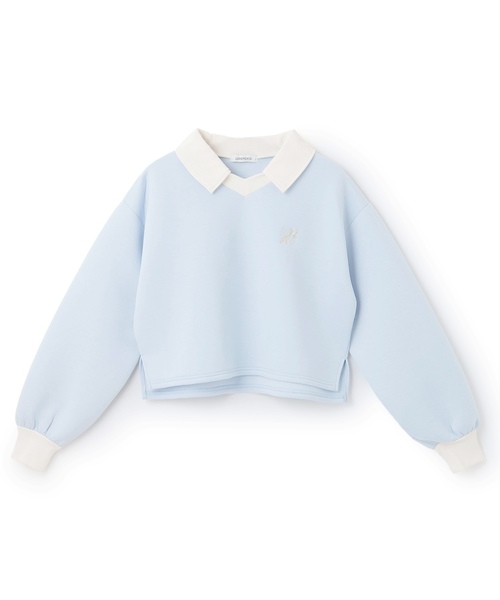 LOVETOXIC(ラブトキシック)の「【ふわカル/セット可】ダンボールプルオーバー(スウェット・キッズ・サックスブルー/アイボリー/ブラック/グレー・M:150cm/S:140cm/L:160cm/130cm)」の16枚目の写真