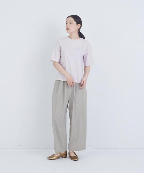 ADIEU TRISTESSE(アデュートリステス)の「40/-SZ天竺Tシャツ(Tシャツ/カットソー・レディース・ブラック/グレイッシュベージュ/ピンク/モカ・FREE)」の6枚目の写真