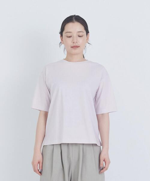 ADIEU TRISTESSE(アデュートリステス)の「40/-SZ天竺Tシャツ(Tシャツ/カットソー・レディース・ブラック/グレイッシュベージュ/ピンク/モカ・FREE)」の9枚目の写真