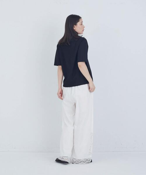 ADIEU TRISTESSE（アデュートリステス）の「40/-SZ天竺Ｔシャツ（Tシャツ/カットソー・レディース・ブラック/グレイッシュベージュ/ピンク/モカ・FREE）」の14枚目の写真