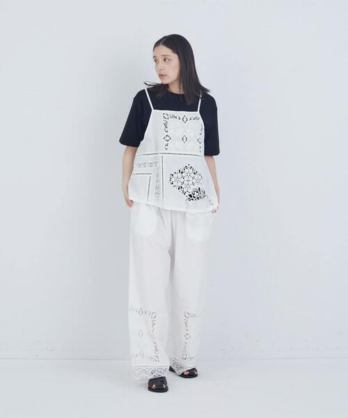 ADIEU TRISTESSE（アデュートリステス）の「40/-SZ天竺Ｔシャツ（Tシャツ/カットソー・レディース・ブラック/グレイッシュベージュ/ピンク/モカ・FREE）」の15枚目の写真