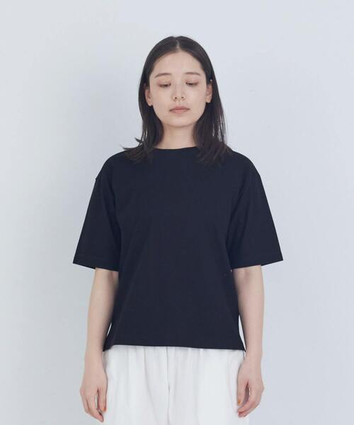 ADIEU TRISTESSE（アデュートリステス）の「40/-SZ天竺Ｔシャツ（Tシャツ/カットソー・レディース・ブラック/グレイッシュベージュ/ピンク/モカ・FREE）」の16枚目の写真