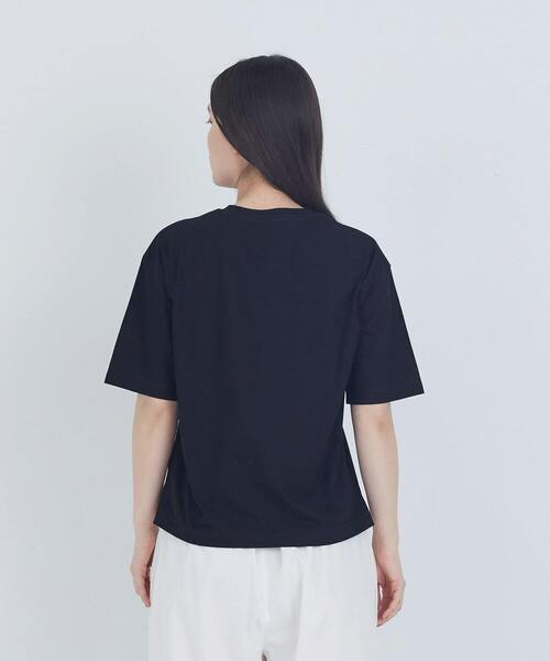 ADIEU TRISTESSE（アデュートリステス）の「40/-SZ天竺Ｔシャツ（Tシャツ/カットソー・レディース・ブラック/グレイッシュベージュ/ピンク/モカ・FREE）」の18枚目の写真