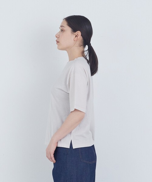 ADIEU TRISTESSE(アデュートリステス)の「40/-SZ天竺Tシャツ(Tシャツ/カットソー・レディース・ブラック/グレイッシュベージュ/ピンク/モカ・FREE)」の20枚目の写真