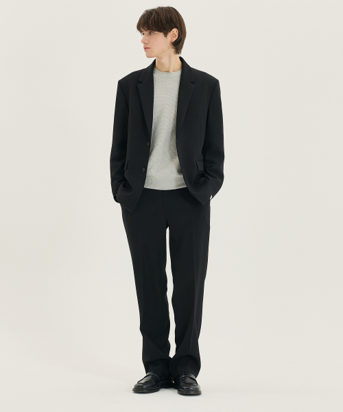 MINDBRIDGE（マインドブリッジ）の「[COUTURE]セミワイドツイルバンディングパンツ - 2カラー（その他パンツ・メンズ・ブラック・36/34/32/30/29）」の2枚目の写真