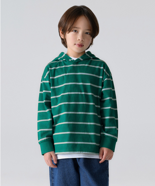 Мальчишеский лонгслив Spring long T‑shirt [зеленый]