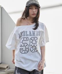 WEGO | WEGO/【26年春新作】2WAYグラフィックワンショルBIGT(Tシャツ/カットソー)