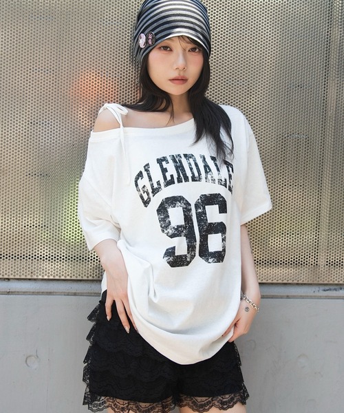 WEGO(ウィゴー)の「WEGO/2WAYグラフィックワンショルBIGT(Tシャツ/カットソー・レディース・その他6/その他4/その他1/その他2/その他3/その他5/その他8/その他7/その他9/その他11/その他12/その他10/その他13・FREE)」の12枚目の写真
