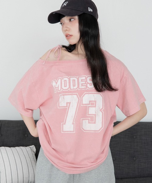 WEGO(ウィゴー)の「WEGO/2WAYグラフィックワンショルBIGT(Tシャツ/カットソー・レディース・その他6/その他4/その他1/その他2/その他3/その他5/その他8/その他7/その他9/その他11/その他12/その他10/その他13・FREE)」の20枚目の写真