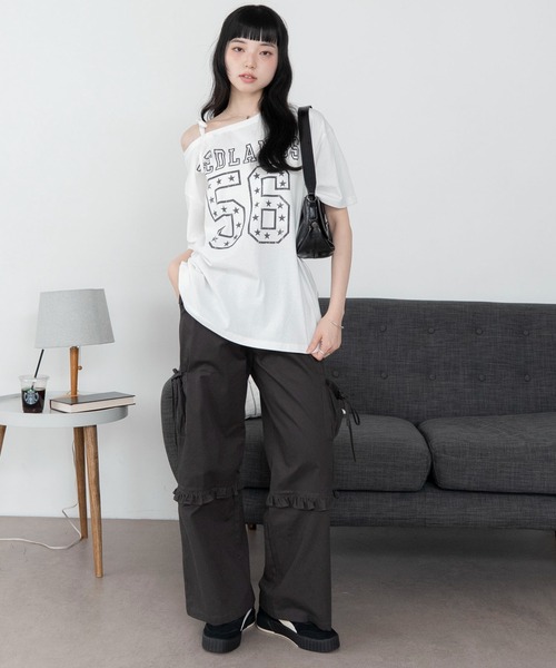WEGO(ウィゴー)の「WEGO/2WAYグラフィックワンショルBIGT(Tシャツ/カットソー・レディース・その他6/その他4/その他1/その他2/その他3/その他5/その他8/その他7/その他9/その他11/その他12/その他10/その他13・FREE)」の16枚目の写真