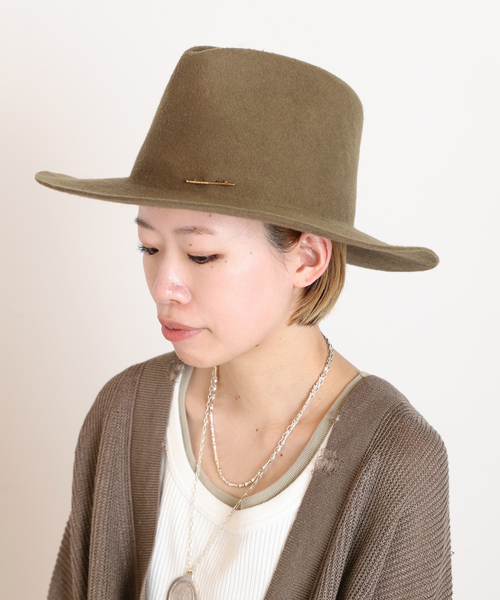 JANESSA LEONE（ジャネッサレオン）の「*【JANESSA LEONE/ジャネッサ レオン】RILEY（ハット・レディース・ブラック/タン・FREE）」の2枚目の写真