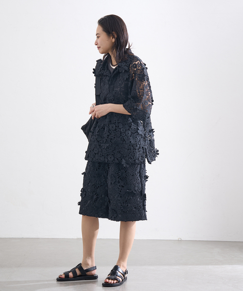 LAYAS(レイヤーズ)の「【LAYAS/レイヤーズ】LACE SKIPPERS/S P/O(シャツ/ブラウス・レディース・ホワイト/ブラック・FREE)」の20枚目の写真